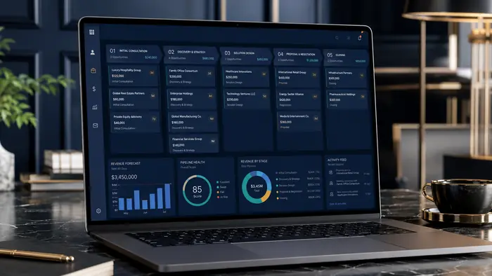 Premium sales pipeline for high-value leads, proposals and follow-up