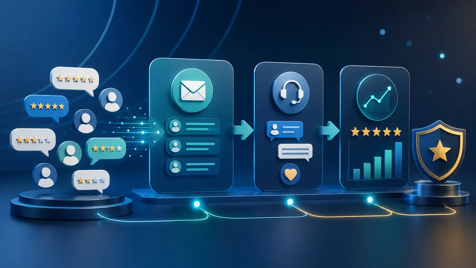 GoHighLevel reputation management workflow